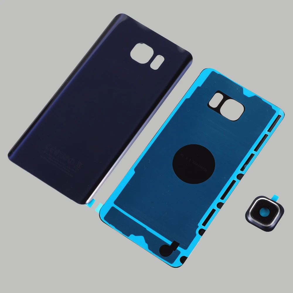 Housing Glass Cover For Samsung Galaxy Note 5 N920F N920 Note5 All versions Back Battery Rear Door Case + Camera Lens Adhesive