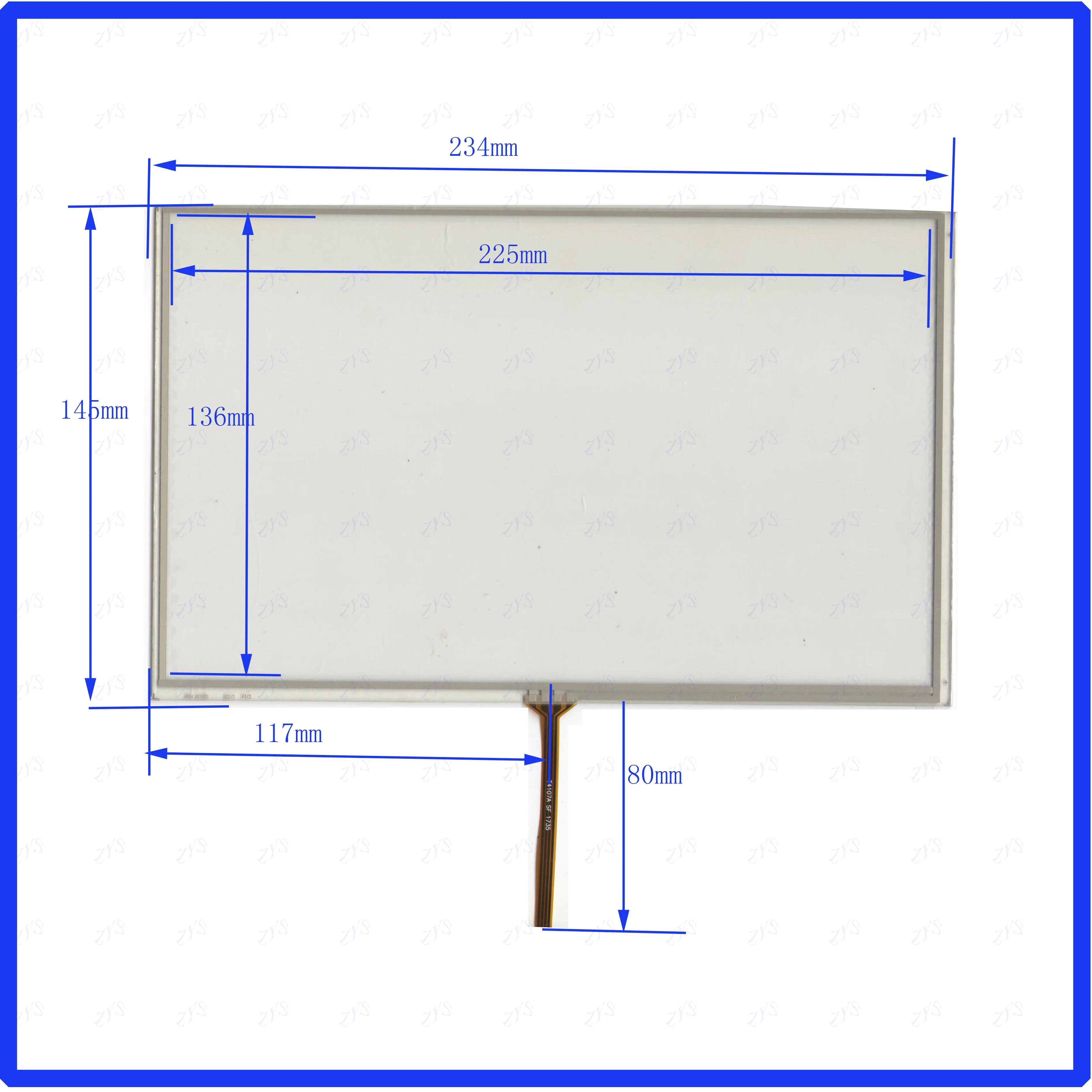 ZhiYuSun 235*145mm  4 wire  TOUCH SCREEN   touch panel   this is compatible 235*145