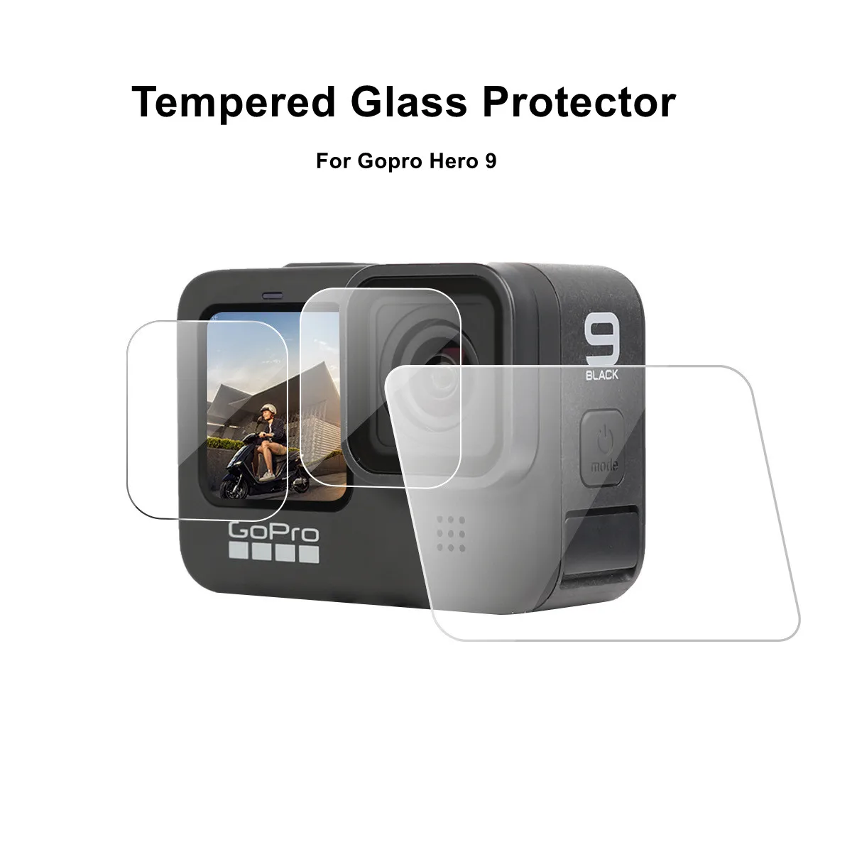 gopro hero 9 Tempered Glass Protector Cover Film For Go Pro  Hero 9 Black Camera LCD Screen Protective Film