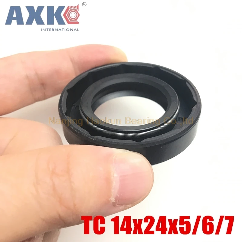 

10pcs AXK TC 14x24x5 14x24x6 14x24x7 NBR 14x24 Skeleton Oil Seals 14*24*5 14*24*7 AXK high-quality Seals Radial shaft seals