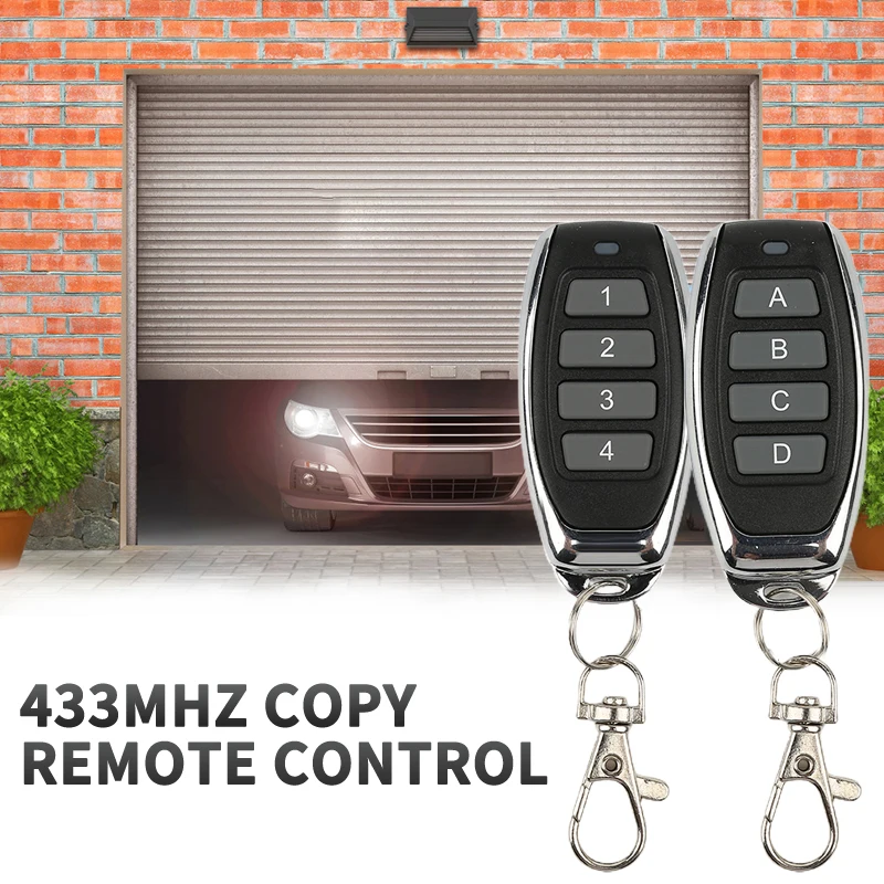 433MHZ Copy Remote Control Fixed Learning Code Cloning Duplicator Key Fob Distance Remote Controller For Gate Garage Door