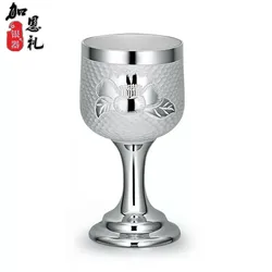 Fine Silver Gift Pure Silver Wine Cup 999 Foot Silver White Wine Cup Household Silver Wine Set Handmade Silver Small Wine Cup