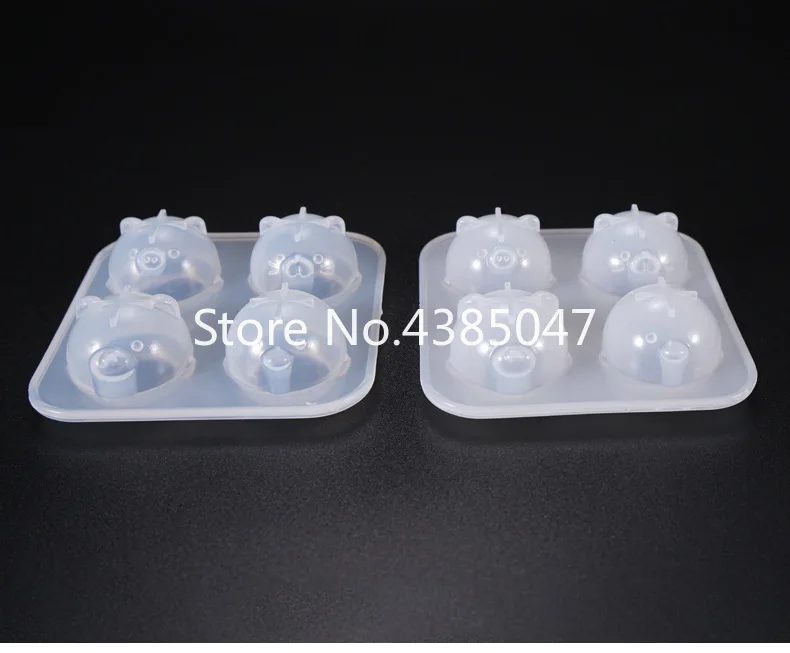 Frosted or Bright Chicken and Pig Jewelry Mold Art Decoration Jewelry Accessories Dried Flower UV Resin Jewelry Tools