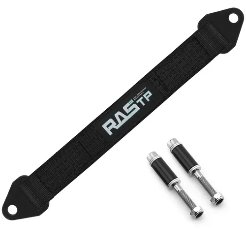 Imagen 2 del producto Correas de límite de cuatro capas gruesas para suministros de modificación de coche, tejido negro de 20 pulgadas, RS-TD002 de 10 ""/16""