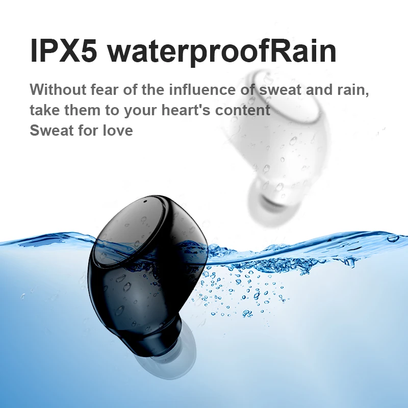 X6 Mini 5.0 Bluetooth Earphone Sport Gaming Headset with Mic Wireless headphones Handsfree Stereo Earbuds For Xiaomi All Phones