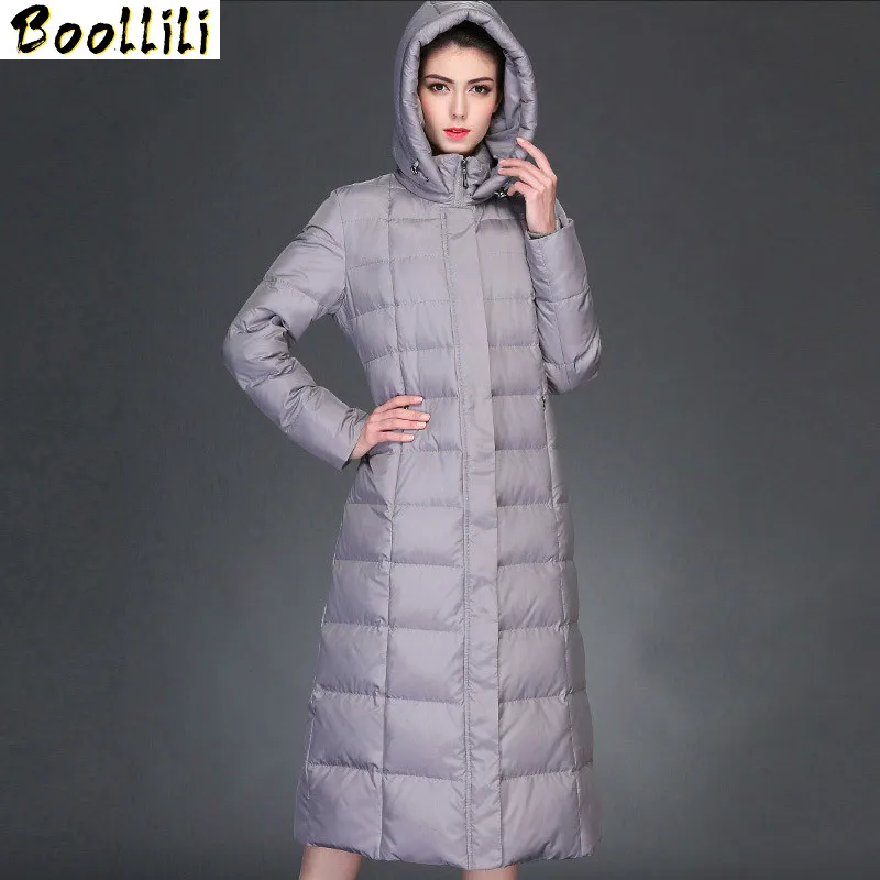 Coat Boollili Winter Women Korean 90% White Duck Down Jacket Women Thick Long Puffer Jacket 2023 Warm Parka Abrigos