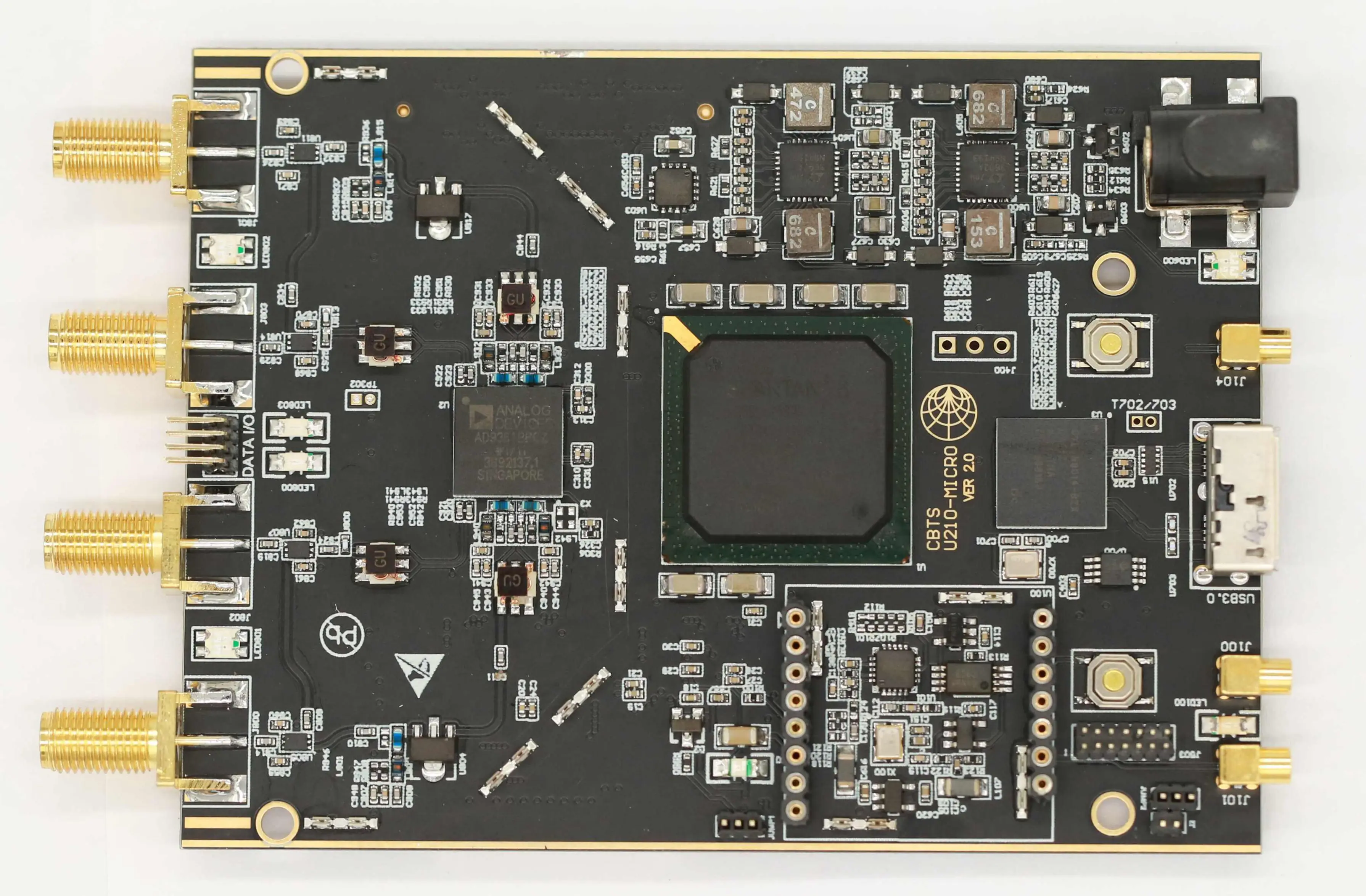 Free shiping 70MHz – 6GHz SDR RF Development Board USB 3.0 Compatible with USRP-B210 MICRO+ Fully compatible with USRP driver