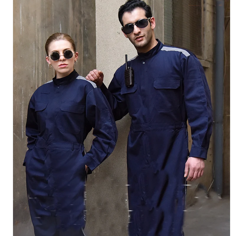 Plus Size coveralls wear resistant working jumpsuit welding suit Fashion workshop overalls Comfortable dirty dust proof uniforms