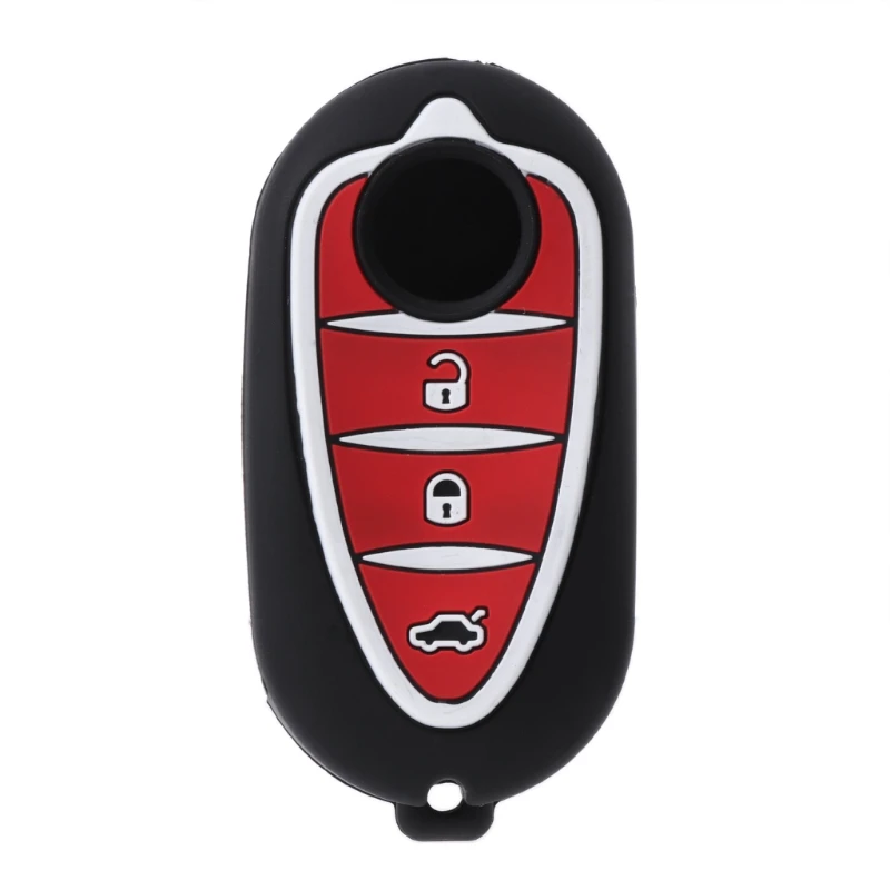 2024 New 3 Buttons Silicone Car Key Fob Case For Alfa Myth 159 GTO Myth Giulietta Romeo 4C GTA