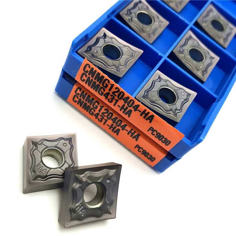 CNMG120404 CNMG120408 HA PC9030 كربيد إدراج أداة تحول خارجية عالية الجودة لإدراج تحول CNC من الفولاذ المقاوم للصدأ