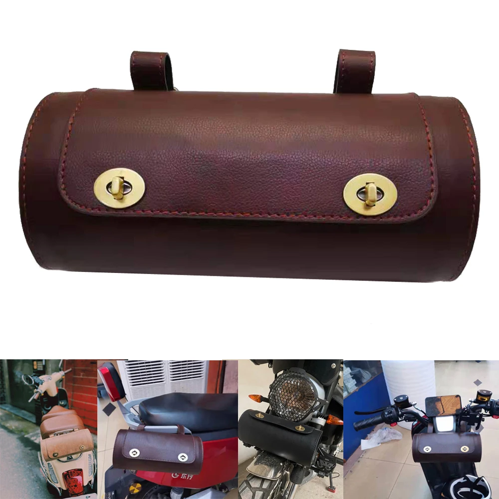 high quality Motorcycle Saddle Bags PU Leather otorbike Side Tool Tail Bag Luggage for Honda CB150R CB125 CB250R CB300R CB650R