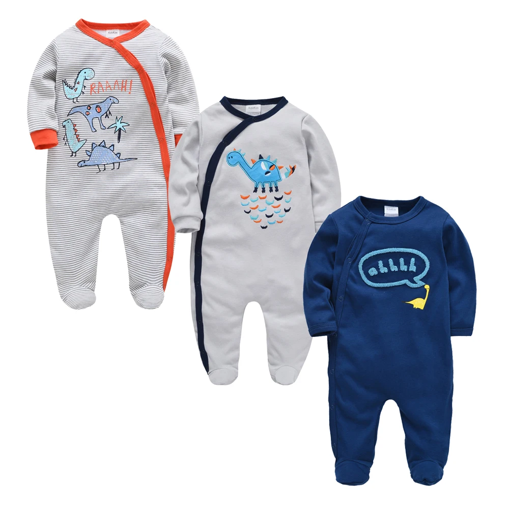 

2020 Spring Summer Newborn Baby Footies Jumpsuit Roupas Bebe De 100% Cotton Infant Boys Girls Clothes Cartoon Toddler Overalls