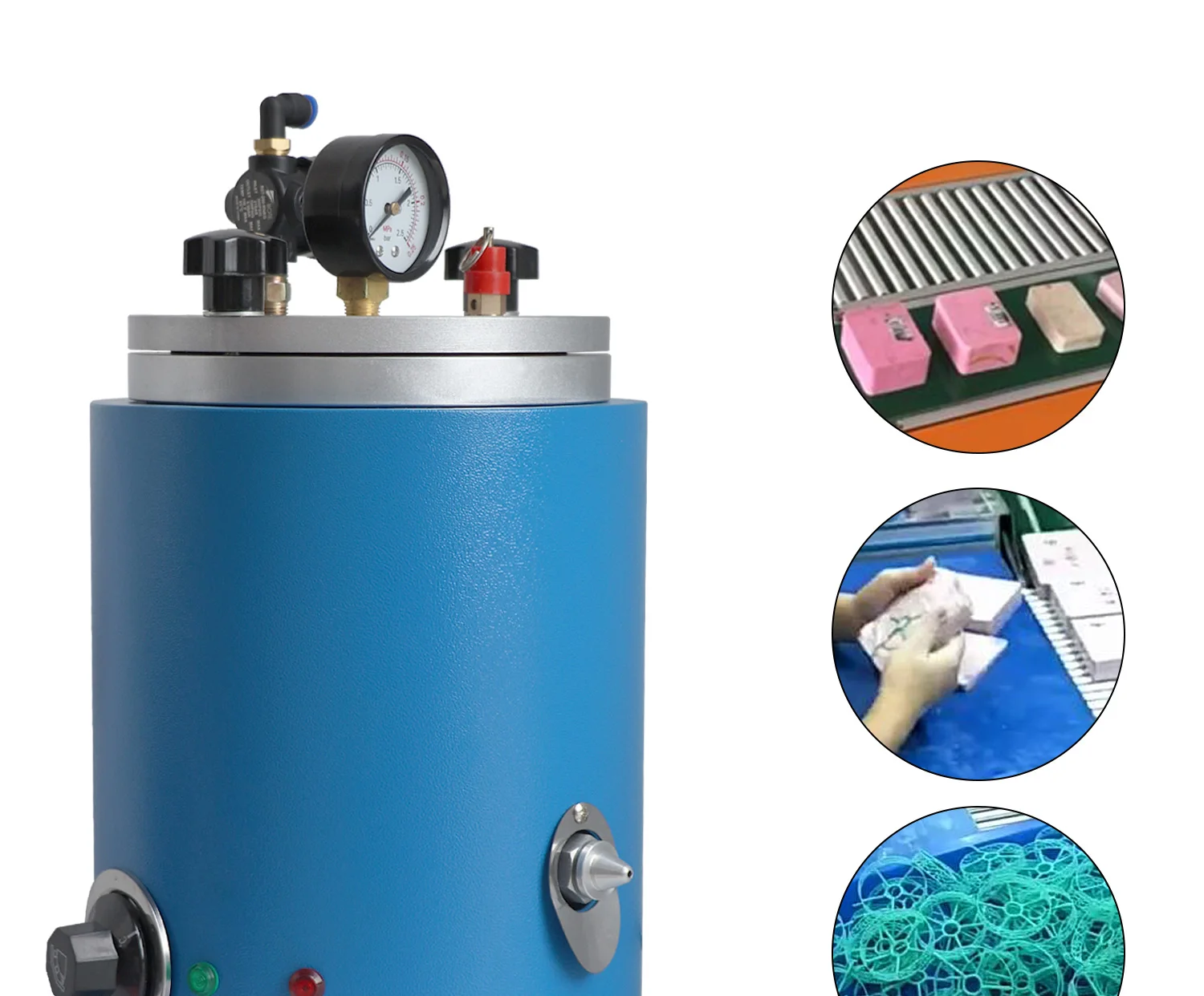Vacuum Wax Injector Machine for Jewelry Mold Casting, 110V/220V Wax Injection Tool with Nozzle for Jewelry Making Workshop