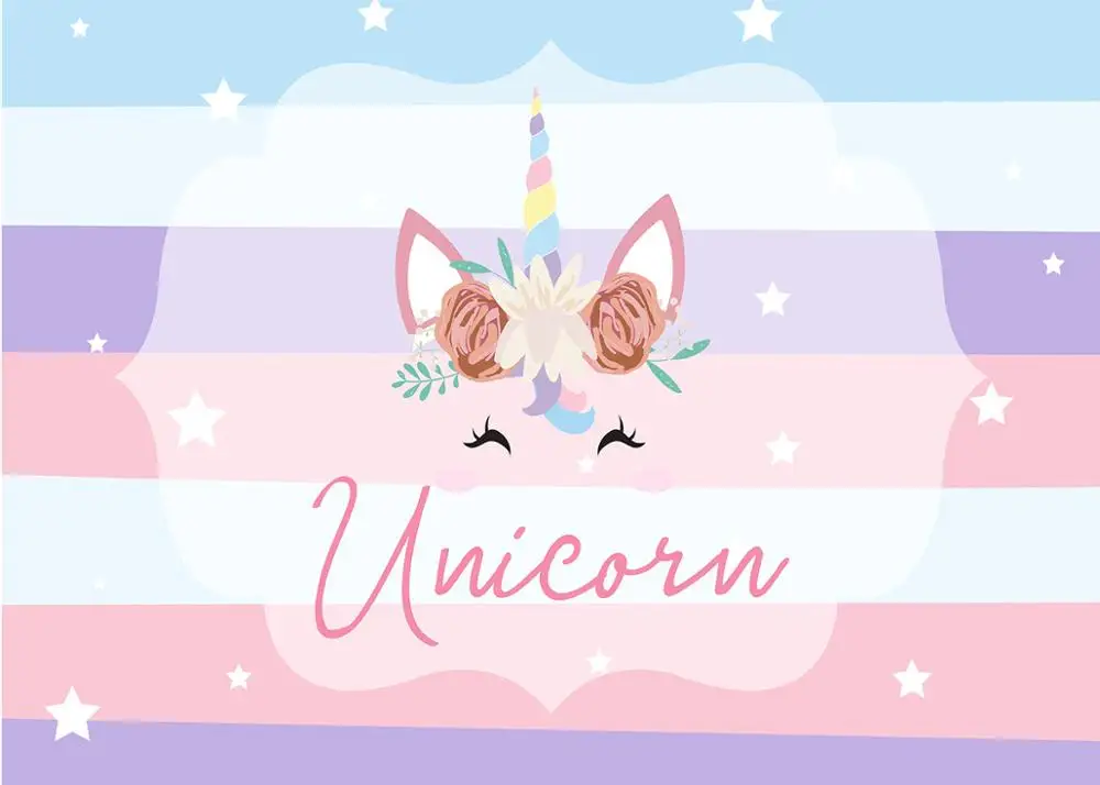 Capisco Unicornการถ่ายภาพฉากหลังCustom Star 1stวันเกิดPhotozoneทารกแรกเกิดเด็กภาพพื้นหลังสตูดิโอProps