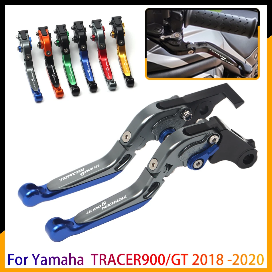 Motorcycle CNC Full Adjustable Folding Extendable Brake Clutch Levers For Yamaha TRACER 900 GT TRACER900/GT 2018 2019 2020