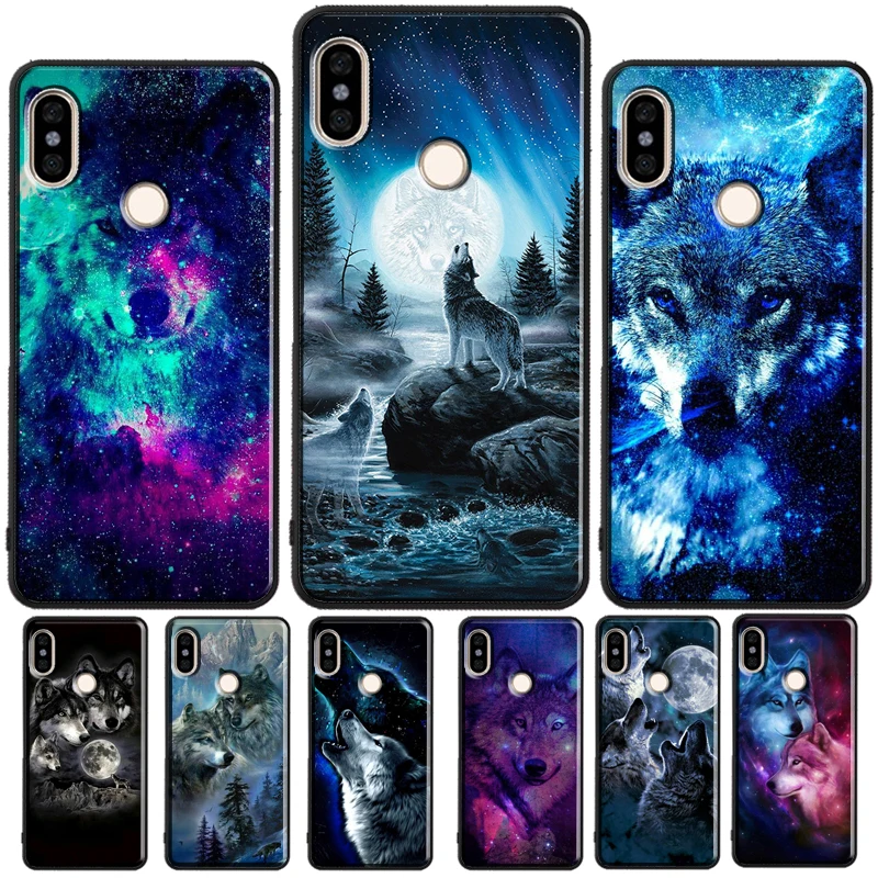 Animal Wolf Galaxy For Redmi Note 11 Pro Phone Case For Redmi Note 10 Pro 7 8 9 Pro 10S 9S Redmi 10 9A 9T 9C