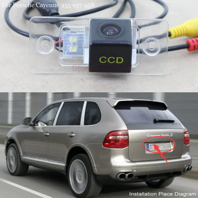 Yeshibation Samochodowa kamera cofania do Porsche Cayenne 955 957 958 2002~2010 Kamera cofania HD CCD + wysokiej jakości kamera cofania