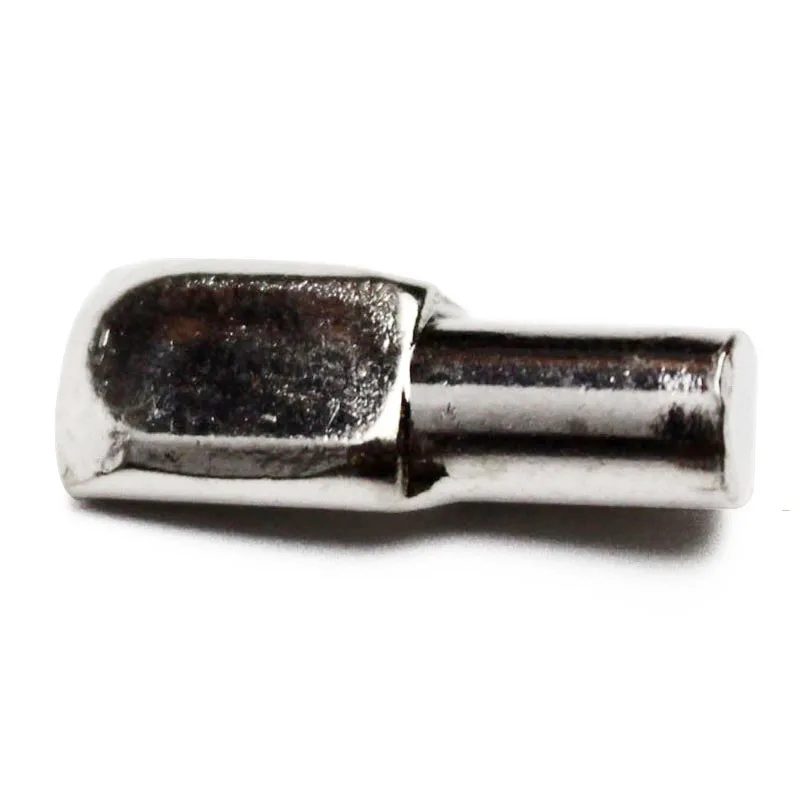 Hot 50PCS 5mm Shelf Pins, Spoon Shape Cabinet Furniture Shelf Support Pegs Nickel Plated shelf pins