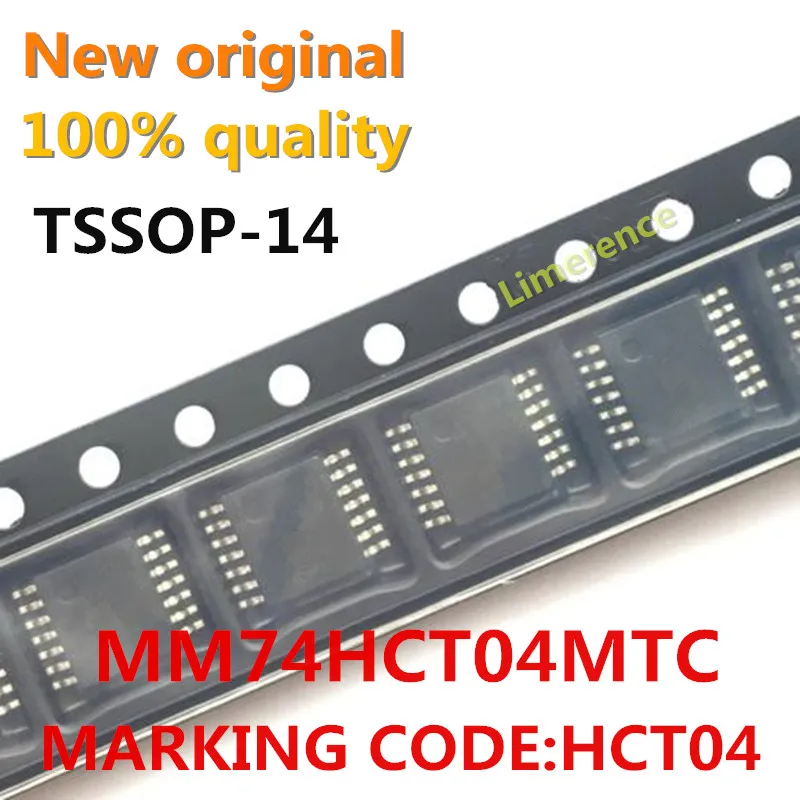 10PCS/lot MM74HCT04MTC MM74HCT04  TSSOP14 MARKING CODE:HCT04 