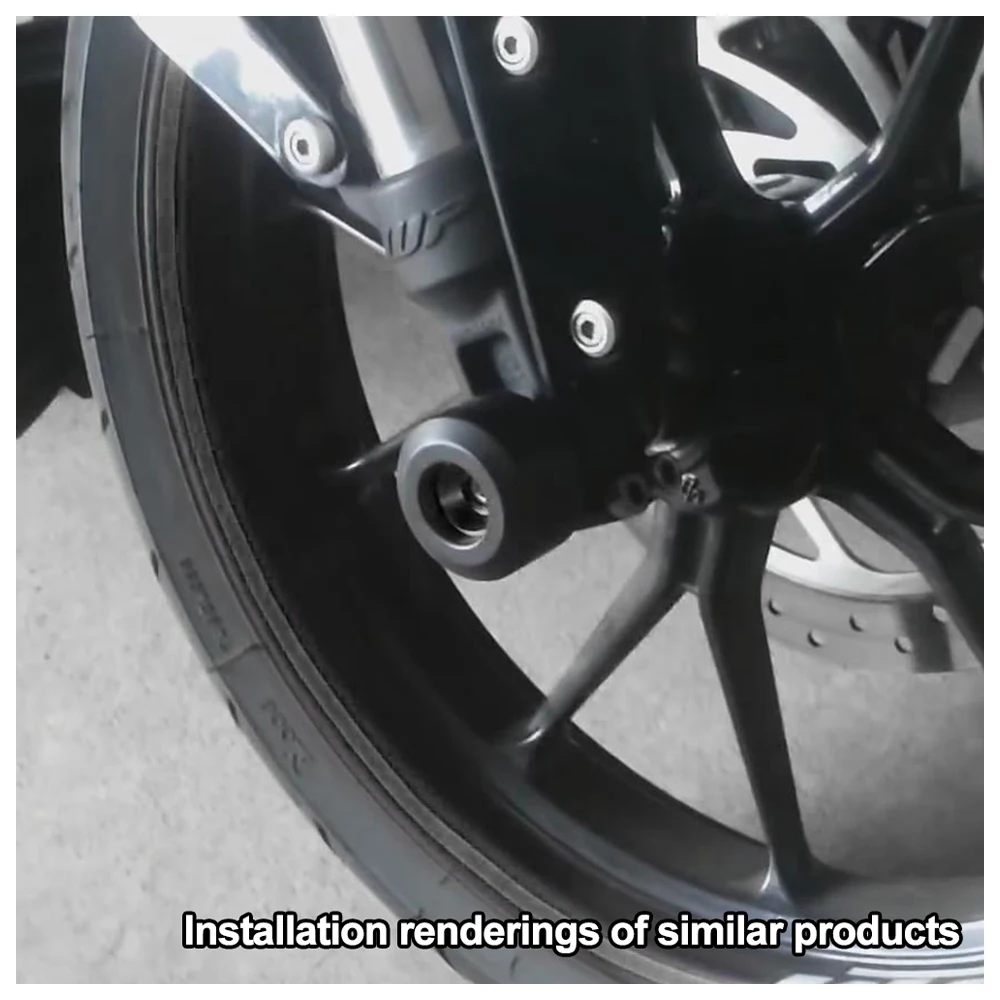 For YAMAHA FZ-09 FZ09 2014-2021 2022 2023 2024 Motorcycle Front and Rear Fork Sliders Crash Protector Rear Front Axle Sliders