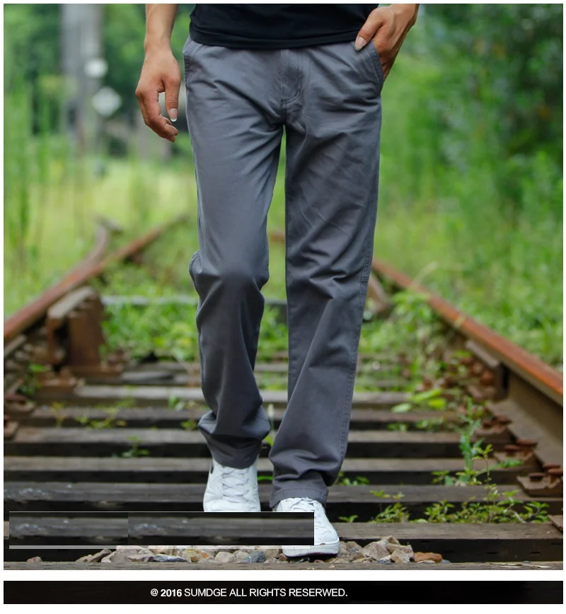 

High Quality Cotton Men Cargo Joggers Pants Zipper Fly Military Trousers Men Fashion Loose Casual Overalls Plus Size