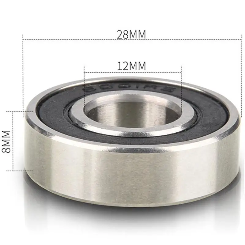 50 Stück 6001ZZ 6001-2RS 12*28*8 mm 6001Z 6001-2Z 2RS 6001RS Rillenkugellager 12x28x8 mm – Detail 1
