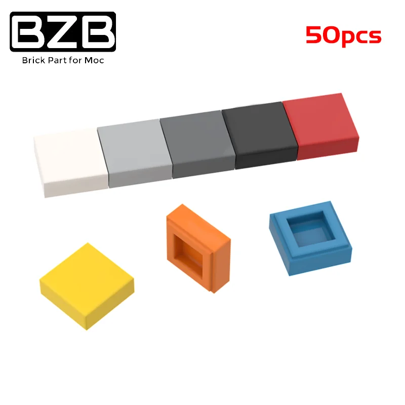 50PCS BZB MOC 3070 1x1 Light Panel High-tech Building Blocks Model Technical Bricks Parts Kids DIY Educational Toys Best Gifts