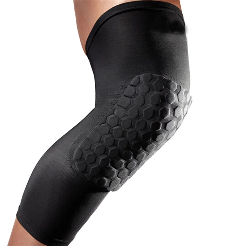 Professional Honeycomb Crashproof Knee Support Protective Sport Gear Leg Knee Pads Breathable Bandage Basketball Knee Brace