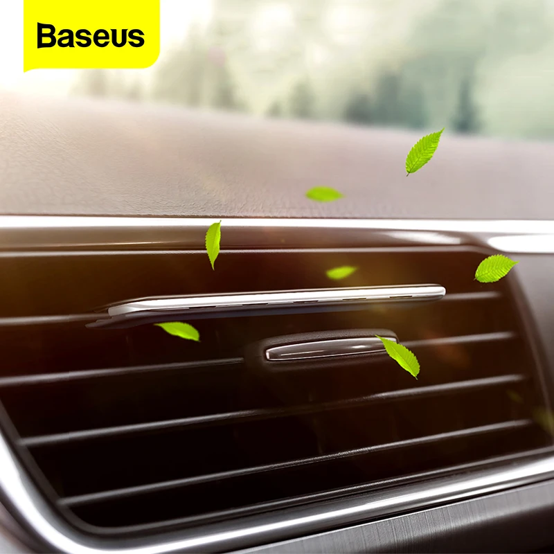 Baseus Aromatherapy Clip Paddle Car Phone Holder For Car Air Vent Air Freshener Diffuser Air Purifier Solid Perfume Freshener