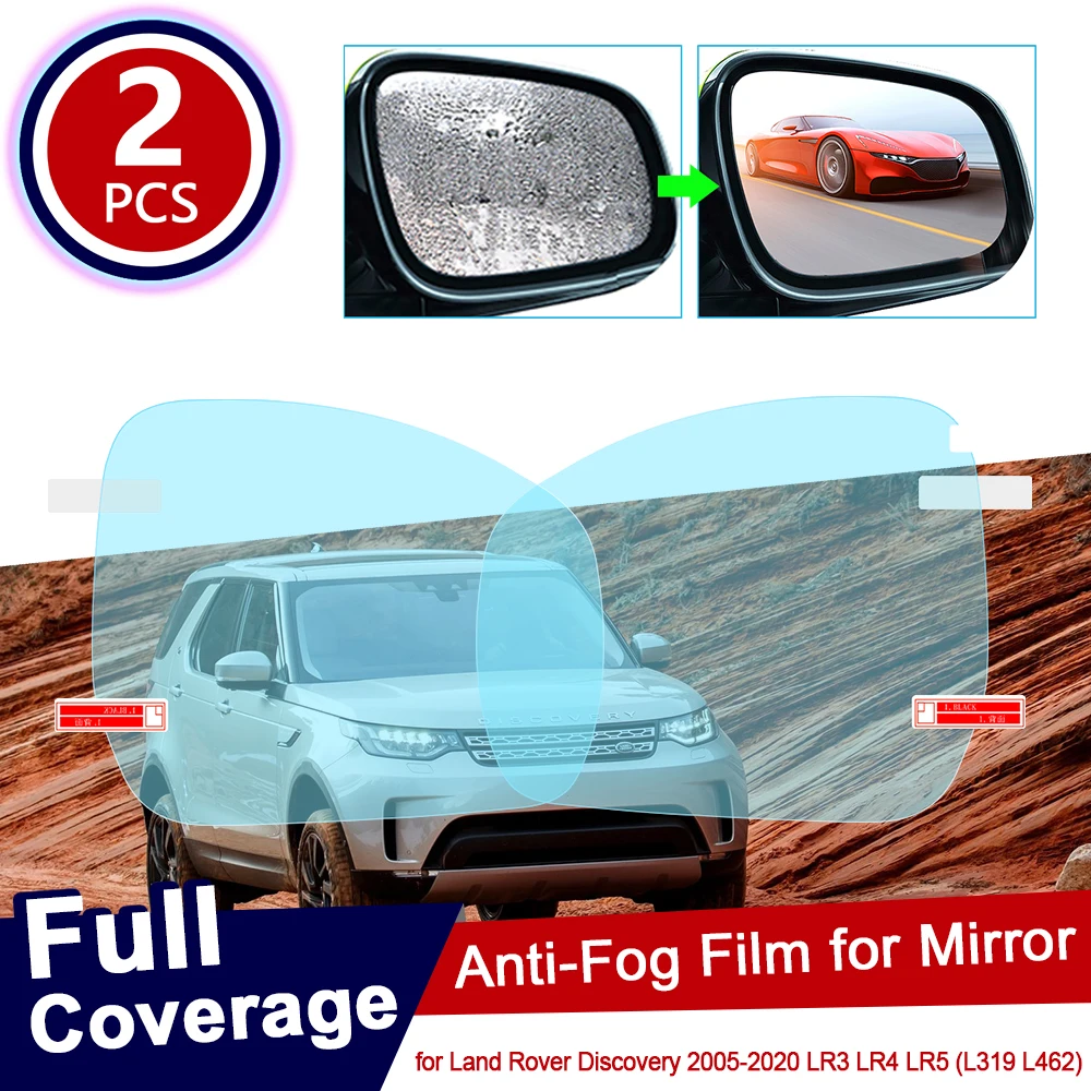 for Land Rover Discovery 2005~2020 LR3 LR4 LR5 L319 L462 LR Full Cover Anti Fog Film Rearview Mirror Accessories 3 4 5 2016 2017