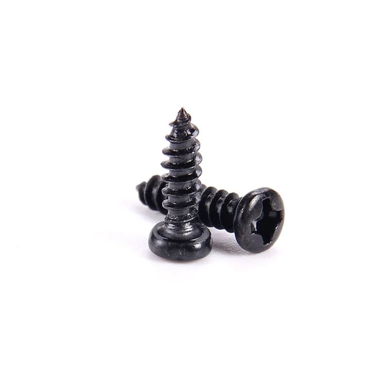 

10000pcs iron material black oxide phillips pan head screw M1.7x6mm