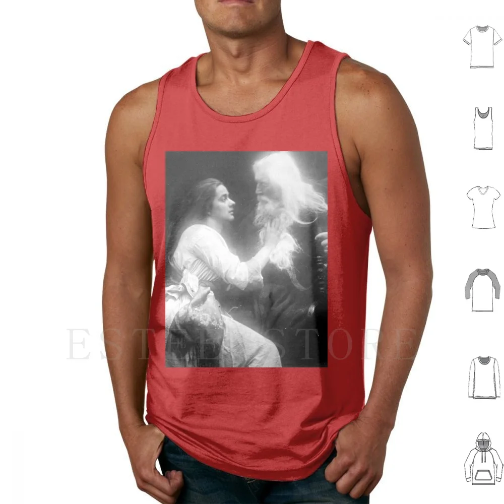 Vivien And Merlin By Julia Margaret Cameron ( 1874 ) Tank Tops Vest Cotton Julia Margaret Cameron 19th Century Nineteenth
