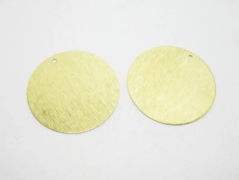 Textured Round Earring Charms, Brass Round Charm, Necklace Pendant, 10mm 12mm 18mm 20mm 30mm 40mm, Jewelry Making R2579