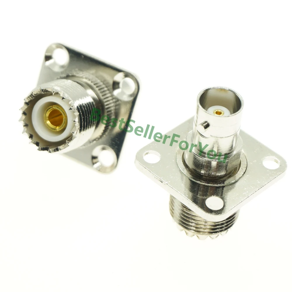 Uhf Vrouwelijke SO239 Naar Bnc Vrouwelijke Flens Panel Mount Rf Connector Rf Adapter Connector