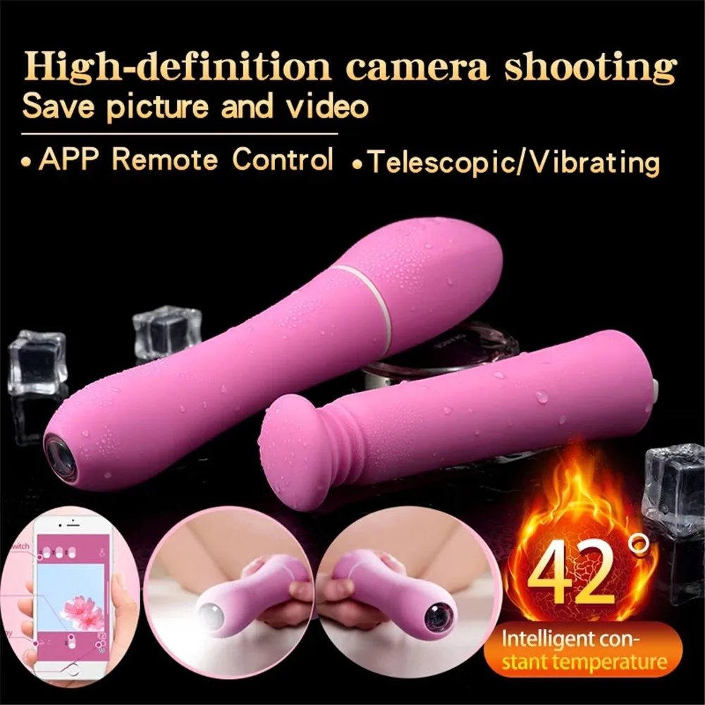 Intelligent Pussy Anal Camera Female Vagina Vibrator Mobile APP Control Heating Massage Masturbation Cup Adult Sex Toy for Women