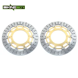 BIKINGBOY Front Brake Discs Rotors Disks YZF R7 99 00 01 FJR 1300 04-13 FJR1300 ABS 03-17 07 08 FJR 1300 AE AS MT-01 1670 05 06