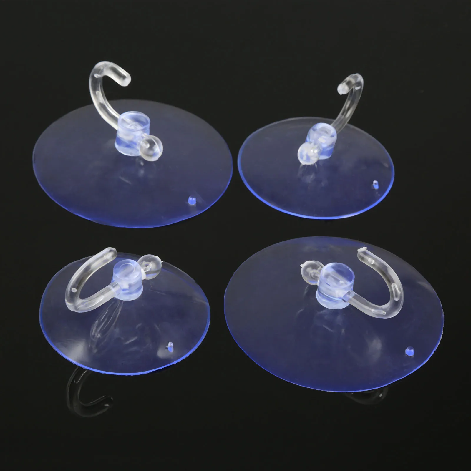 5Pcs 60/80mm PVC Transparent Suction Hooks Strong Hanger Cup Sucker for Bathroom Kitchen Office Smooth Surface Glass Window Wall