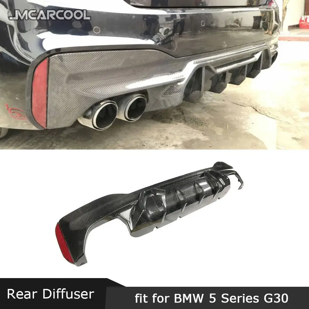 

Dry Carbon Fiber / FRP Rear Bumper Lip Diffuser Spoiler For BMW 5 Series G30 G38 M Sport 2017-2023 M5 Competitive Style Diffuser