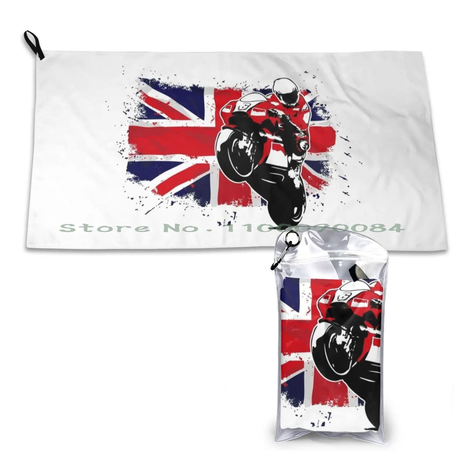 Supermoto-Superpermotard-Uk-Jack-Flag Quick Dry Towel Gym Sports Bath Portable Five Nights At S Fnaf Bear Scary Game Video Game