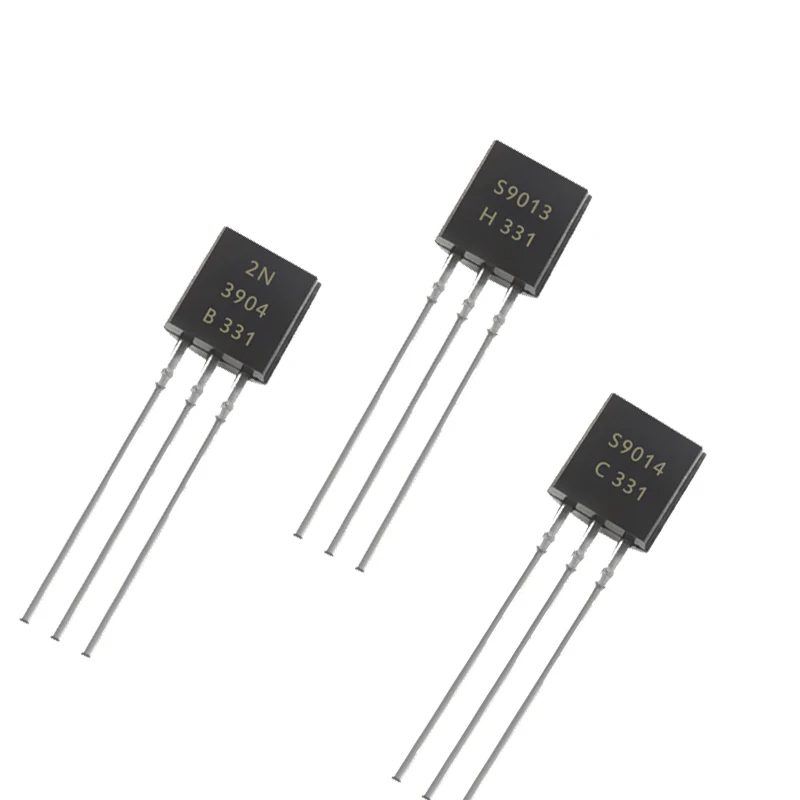 Paquete de transistores de potencia NPN, Transistor en línea de 50 piezas S9013 TO-92, 2N3904, S9014