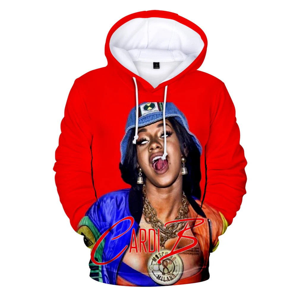 

2021 Casual 3D Mens Hoodie Casual Cardi B Hoodies 3D Men/Women Sweatshirts Rapper Cardi B Hoody Winter Polluver