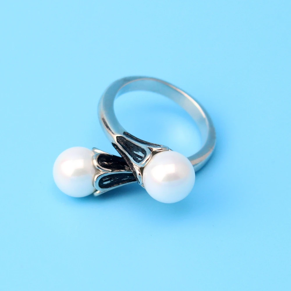 925 Sterling Silver Daenerys Ring Pearls Ring Cosplay Prop Women Gift Jewelry