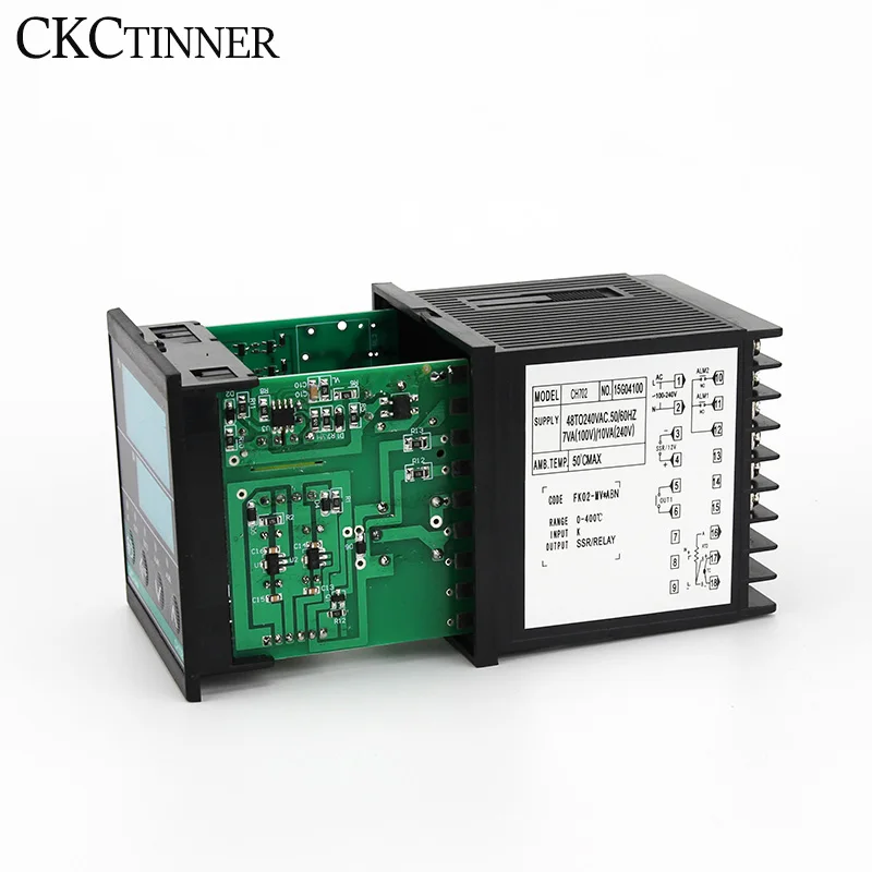Salida Dual SSR y relé CH102 CH402 CH702 CH902, dos salidas de relé, LCD Digital PID, Controller48-240V de temperatura inteligente AC