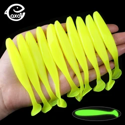 QXO 50 Pcs/Lot Swimbait Soft Lure Silicone Bait Shad Wobbler Sea Worm Streamer 7/10/13cm Silicone Lure Spinnerbait  Accessories