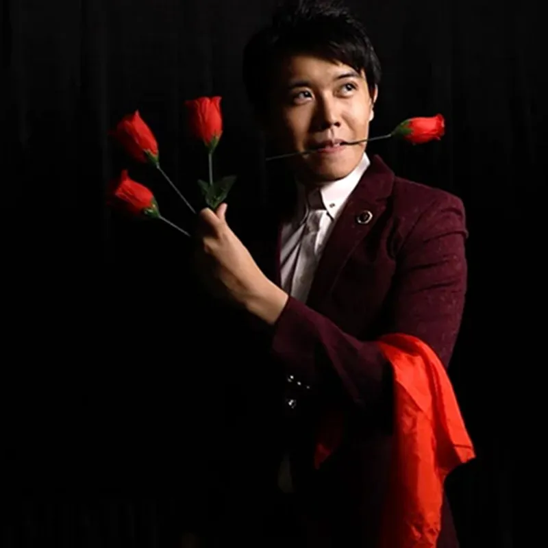 The Rose 2.0 (Red) by Bond Lee Fire Rose 1 To 4 Stage Magic Props Close Up Magic Trick Mentalism Magic Illusion Gimmick Magicain