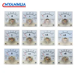 91C4-A Current Meter Gauge Analog DC Ammeter 1A2A3A5A 10A 15A 20mA 30mA 50mA 45*45mm