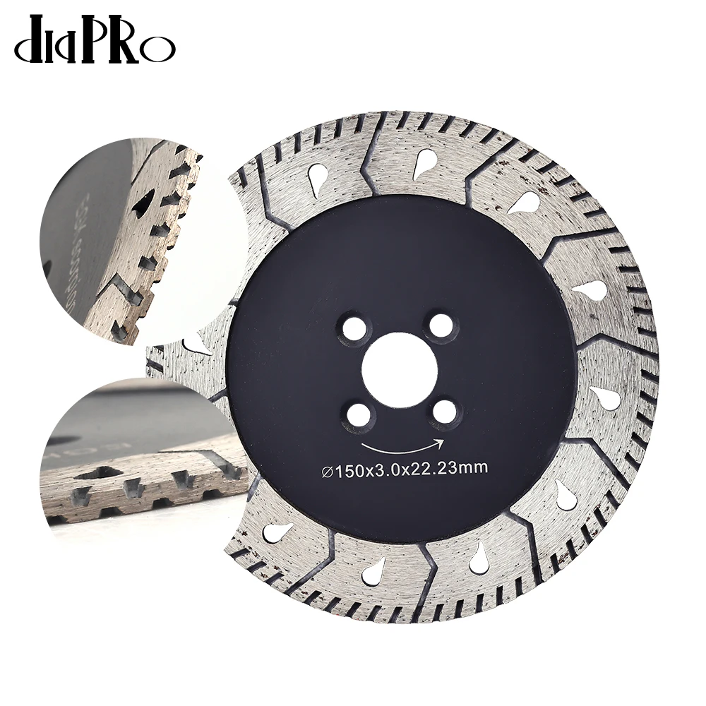 Dia125mm Granite Turbo Cutting Blade Two-In-One Design Cuts and Grind For Marble Concrete and Bricks