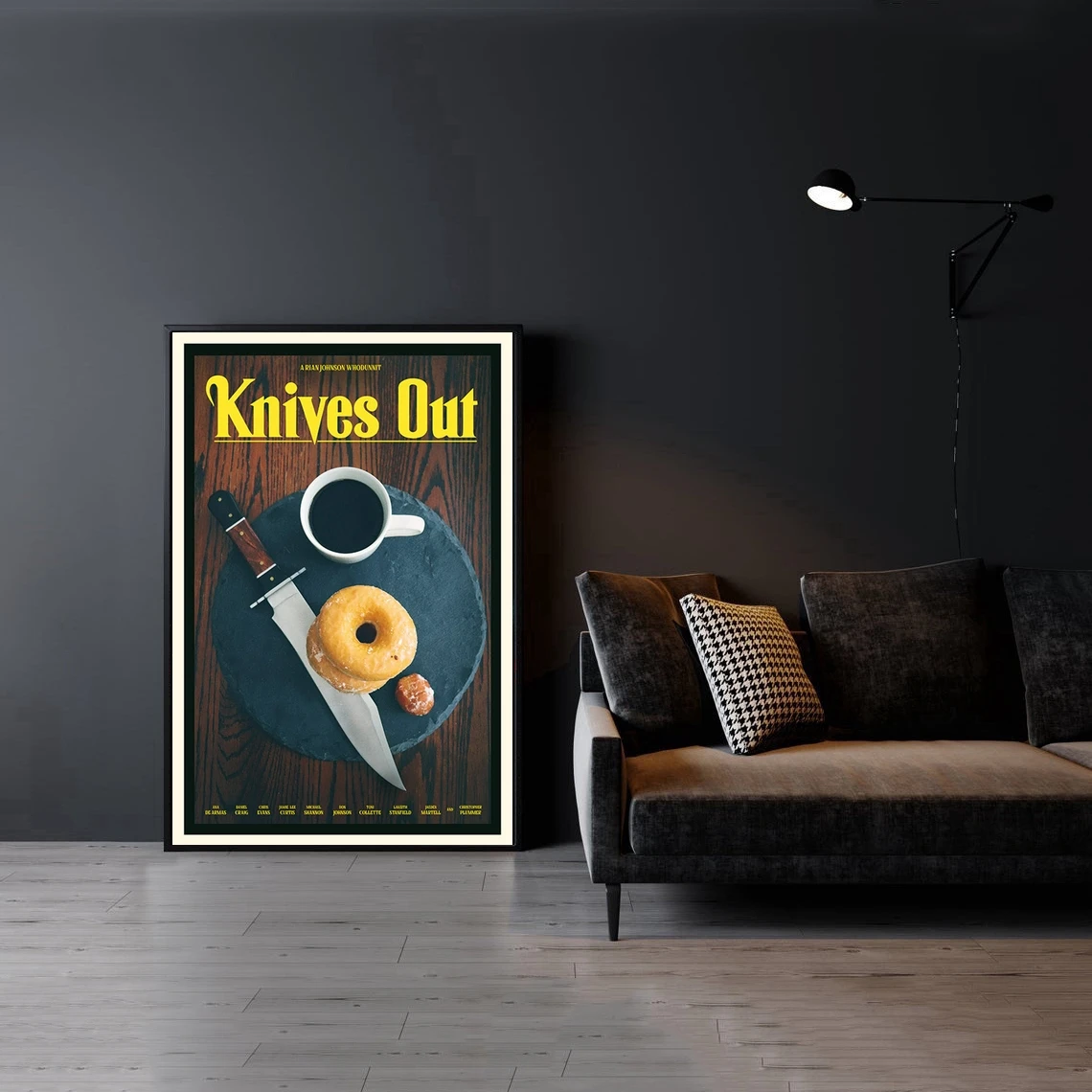 Knives Out Retro Alternative Movie Poster Canvas Print Home Vintage Wall Painting Decoration (No Frame)