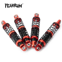 YEAHRUN 4Pcs Oil Adjustable Shock Absorber Damper 75/85/95/105/115/125mm for D90 Axial SCX10 TRX-4 1/10 RC Car Upgrade Parts