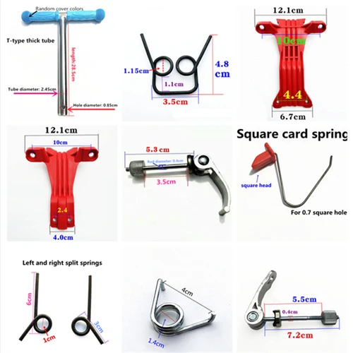 Imagen 2 del producto Accesorios de scooter para niños, varilla de elevación de monopatín de tres o cuatro ruedas, resorte a presión, mármol, liberación rápida, Primavera